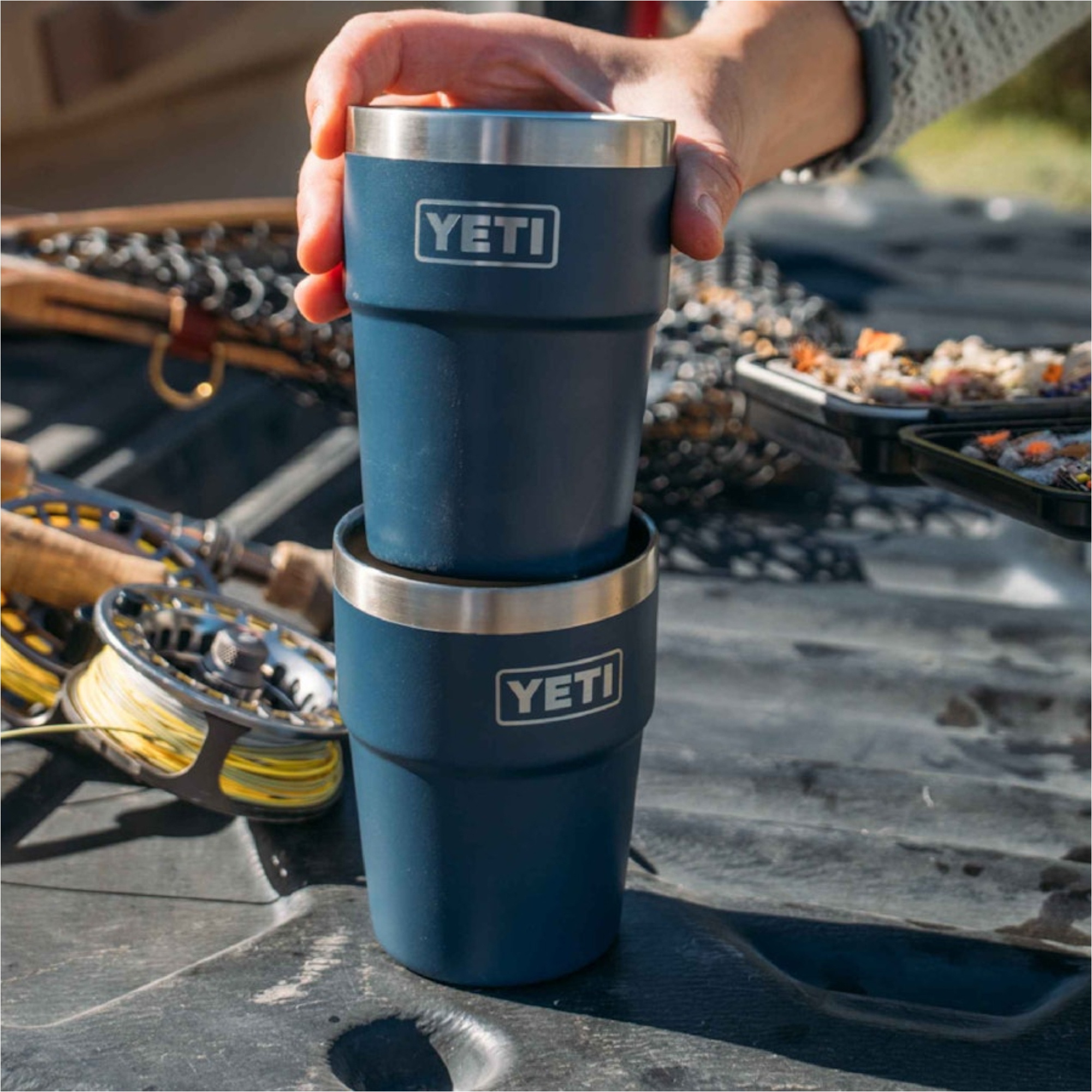 2026 YETI Rambler 16 OZ Stackable Cup 70000002613 - Navy